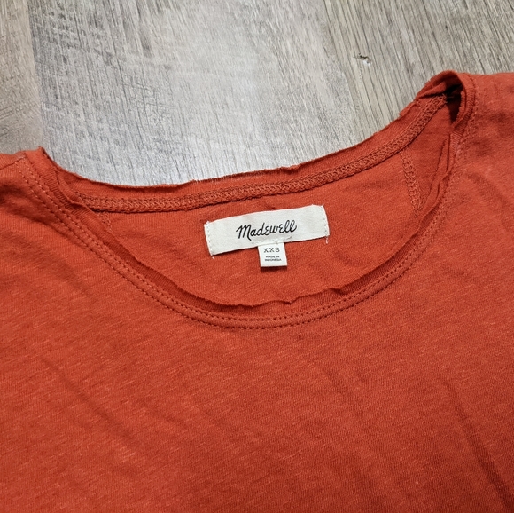 Madewell Burnt Orange Tee Shirt - Picture 4 of 8